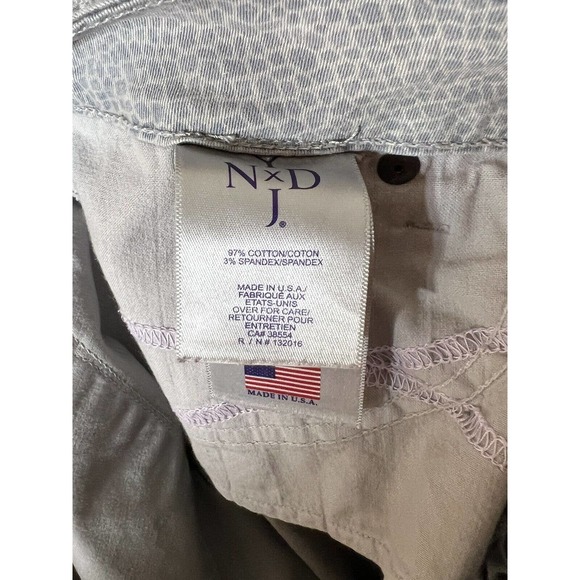 NYDJ Gray Snakeskin Print Jeans Womens Size 10 Stretch Relaxed Straight‎ Leg - Picture 4 of 13